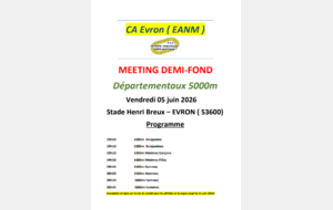 Meeting demi-fond CA Evron